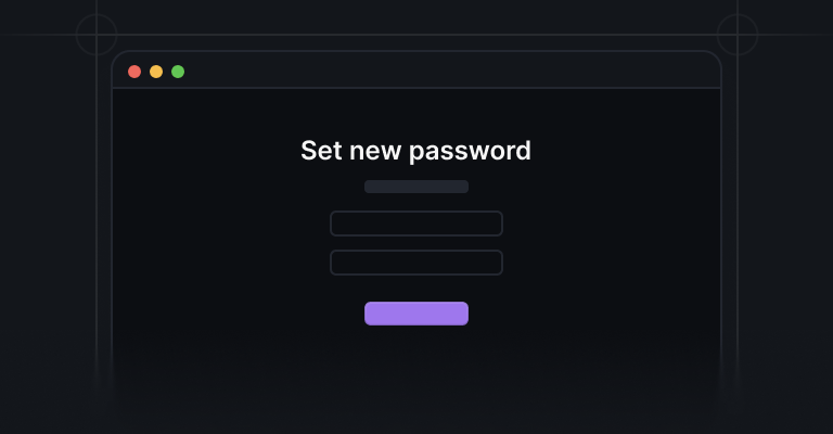 Forgot password pages